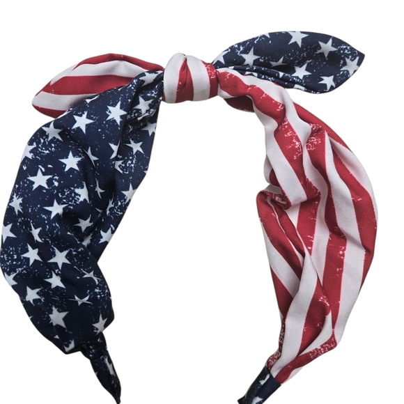 Patriotic USA Stars & Stripes American Flag Headband - Picture 1 of 1
